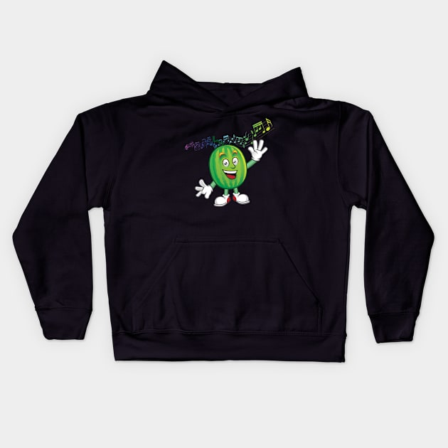 'Dancing Watermelon' Hilarous Watermelon Gift Kids Hoodie by ourwackyhome